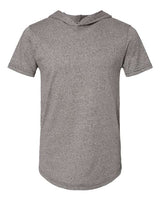 Next Level 2022 Unisex Mock Twist Short Sleeve Hoody T-Shirt #color_HEATHER GRAY