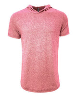Next Level 2022 Unisex Mock Twist Short Sleeve Hoody T-Shirt #color_TECH PINK