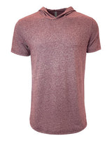Next Level 2022 Unisex Mock Twist Short Sleeve Hoody T-Shirt #color_TECH MAROON