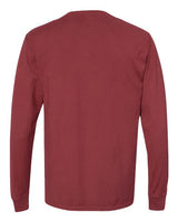 ComfortWash by Hanes GDH200 Unisex Garment-Dyed Long-Sleeve T-Shirt #color_CAYENNE