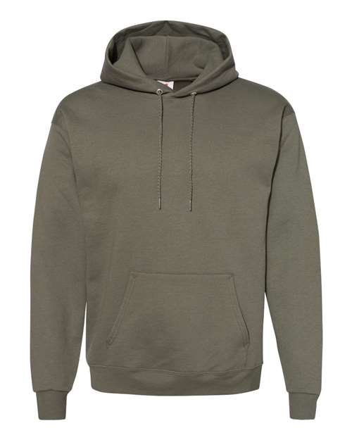 Hanes P170 Unisex Ecosmart 50/50 Pullover Hooded Sweatshirt #color_FATIGUE GREEN