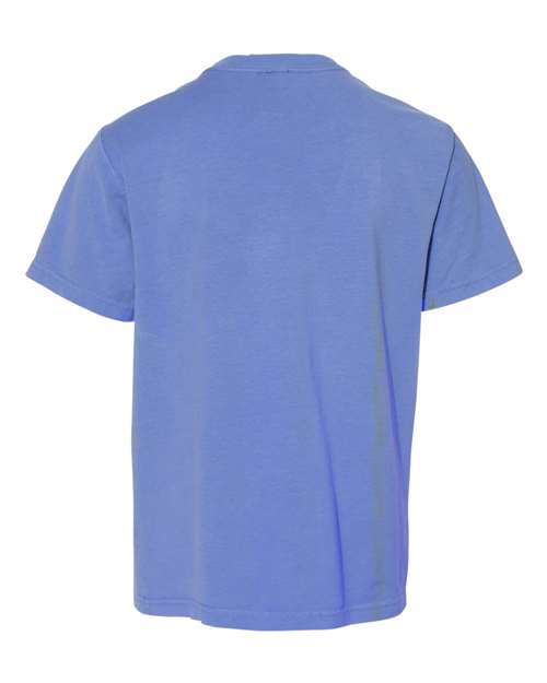 ComfortWash by Hanes GDH175 Youth Garment-Dyed T-Shirt #color_DEEP FORTE BLUE