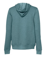 Bella + Canvas 3719 Unisex Sponge Fleece Pullover Hooded Sweatshirt #color_HTHR DEEP TEAL