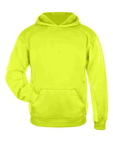 Badger 2454 Youth Performance Fleece Hooded Sweatshirt #color_Safety Yellow