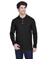UltraClub 8532 Adult Long-Sleeve Classic Piqu Polo