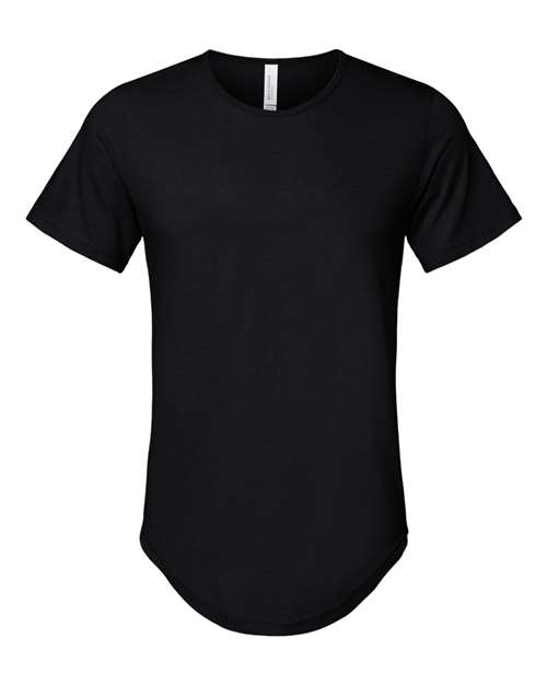 Bella + Canvas 3003C FWD Fashion Men's Curved Hem Short Sleeve T-Shirt #color_BLACK