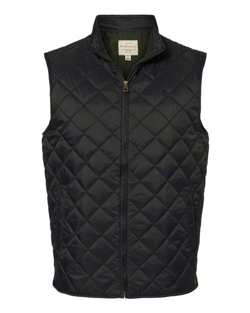 Weatherproof 207359 Vintage Diamond Quilted Vest #color_Black