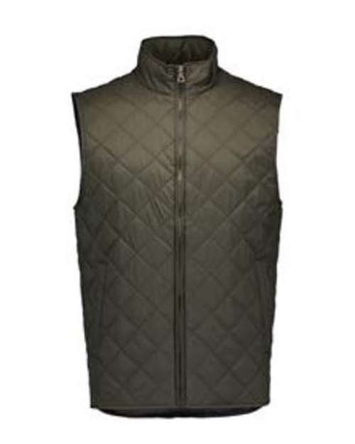 Weatherproof 207359 Vintage Diamond Quilted Vest #color_Rosin