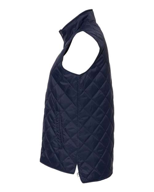 Weatherproof W207359 Women's Vintage Diamond Quilted Vest #color_Navy