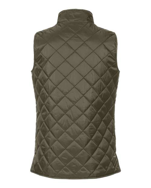Weatherproof W207359 Women's Vintage Diamond Quilted Vest #color_Rosin