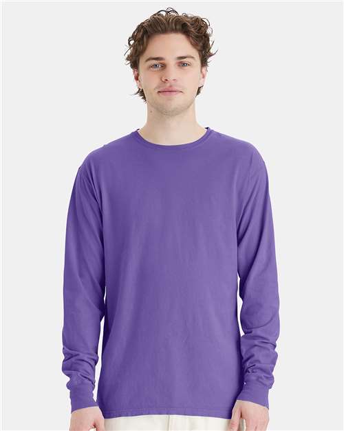ComfortWash by Hanes GDH200 Unisex Garment-Dyed Long-Sleeve T-Shirt #color_LAVENDER