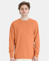 ComfortWash by Hanes GDH200 Unisex Garment-Dyed Long-Sleeve T-Shirt #color_HORIZON ORANGE