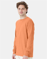 ComfortWash by Hanes GDH200 Unisex Garment-Dyed Long-Sleeve T-Shirt #color_HORIZON ORANGE