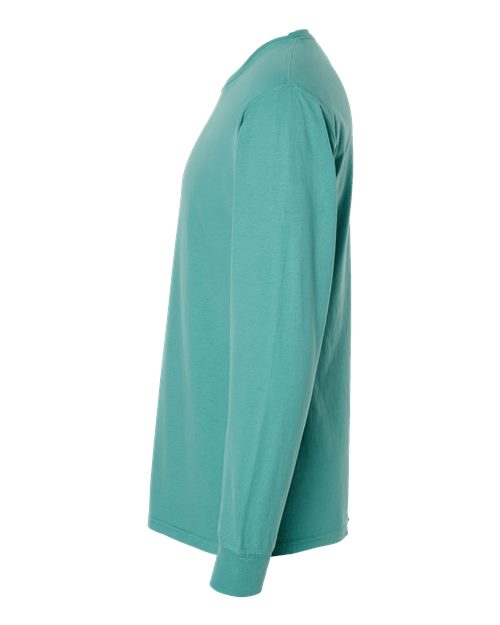 ComfortWash by Hanes GDH200 Unisex Garment-Dyed Long-Sleeve T-Shirt #color_SPANISH MOSS