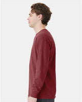 ComfortWash by Hanes GDH250 Unisex Garment-Dyed Long-Sleeve T-Shirt with Pocket #color_CAYENNE