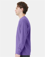 ComfortWash by Hanes GDH250 Unisex Garment-Dyed Long-Sleeve T-Shirt with Pocket #color_LAVENDER