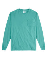 ComfortWash by Hanes GDH250 Unisex Garment-Dyed Long-Sleeve T-Shirt with Pocket #color_SPANISH MOSS