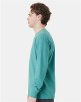 ComfortWash by Hanes GDH250 Unisex Garment-Dyed Long-Sleeve T-Shirt with Pocket #color_SPANISH MOSS