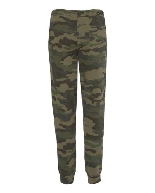 Independent Trading Co. IND20PNT Midweight Fleece Pants #color_Forest Camo