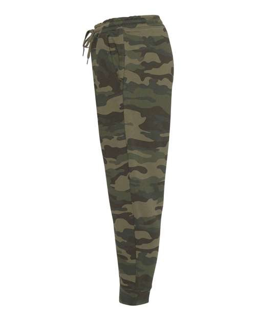 Independent Trading Co. IND20PNT Midweight Fleece Pants #color_Forest Camo