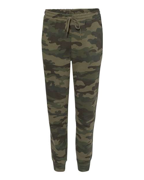 Independent Trading Co. IND20PNT Midweight Fleece Pants #color_Forest Camo