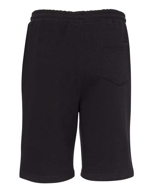 Independent Trading Co. IND20SRT Midweight Fleece Shorts #color_Black