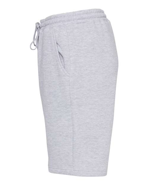 Independent Trading Co. IND20SRT Midweight Fleece Shorts #color_Grey Heather