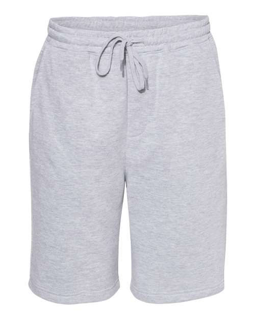 Independent Trading Co. IND20SRT Midweight Fleece Shorts #color_Grey Heather