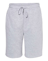 Independent Trading Co. IND20SRT Midweight Fleece Shorts #color_Grey Heather