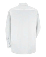 Red Kap SP15R Women's Long Sleeve Specialized Pocketless Poplin Work Shirt #color_White