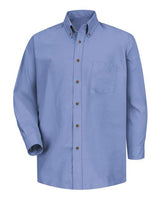 Red Kap SP90 Poplin Dress Shirt #color_Light Blue - Sleeve 32/33