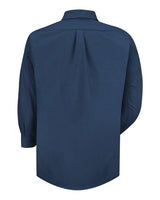 Red Kap SP90 Poplin Dress Shirt #color_Navy - Sleeve 32/33