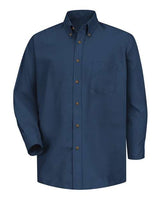 Red Kap SP90 Poplin Dress Shirt #color_Navy - Sleeve 36/37