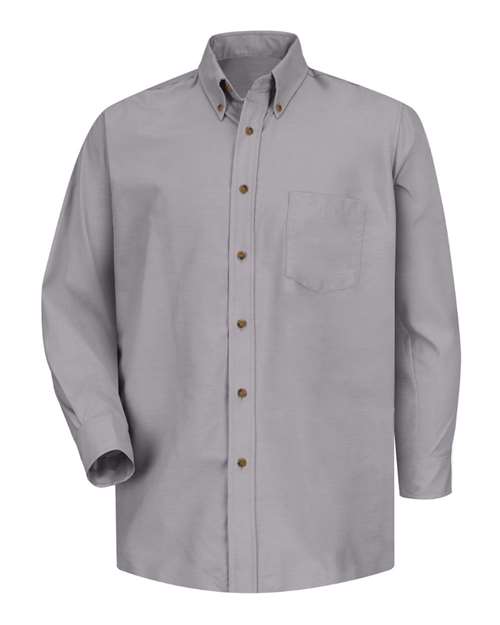 Red Kap SP90 Poplin Dress Shirt #color_Silver Grey - Sleeve 32/33