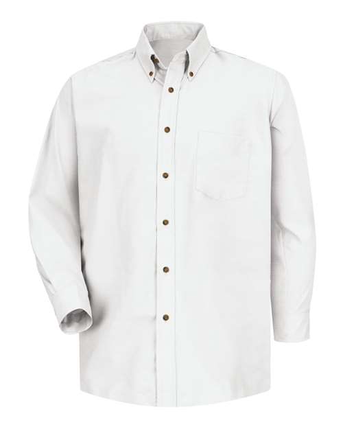 Red Kap SP90 Poplin Dress Shirt #color_White - Sleeve 36/37