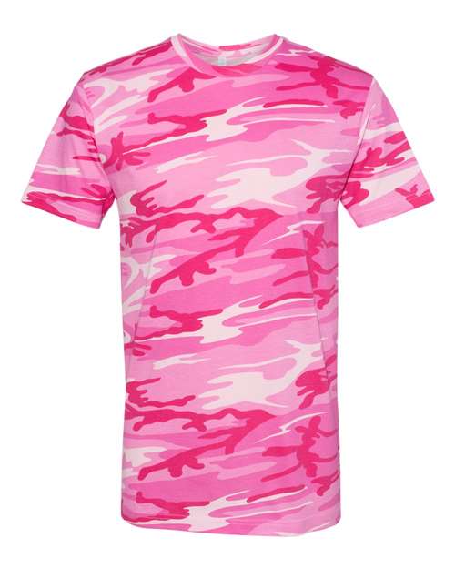 Code Five 3907 Men's Camo T-Shirt #color_PINK  WOODLAND