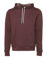 Bella + Canvas 3719 Unisex Sponge Fleece Pullover Hooded Sweatshirt #color_HEATHER MAROON