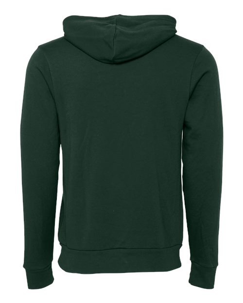 Bella + Canvas 3719 Unisex Sponge Fleece Pullover Hooded Sweatshirt #color_FOREST