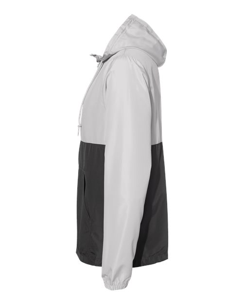 Independent Trading Co. EXP54LWP Lightweight Quarter-Zip Windbreaker Pullover Jacket #color_Smoke/ Graphite