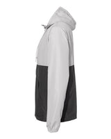 Independent Trading Co. EXP54LWP Lightweight Quarter-Zip Windbreaker Pullover Jacket #color_Smoke/ Graphite