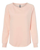 Independent Trading Co. PRM2000 Women's California Wave Wash Crewneck Sweatshirt #color_Blush