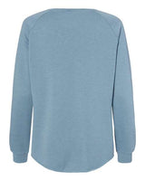 Independent Trading Co. PRM2000 Women's California Wave Wash Crewneck Sweatshirt #color_Misty Blue