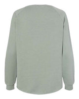 Independent Trading Co. PRM2000 Women's California Wave Wash Crewneck Sweatshirt #color_Sage