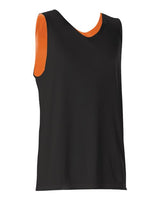 Alleson Athletic 506CR Reversible Tank #color_Black/ Orange