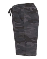Independent Trading Co. IND20SRT Midweight Fleece Shorts #color_Black Camo