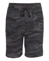 Independent Trading Co. IND20SRT Midweight Fleece Shorts #color_Black Camo