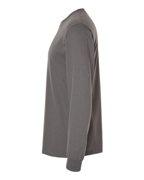 Gildan G540 Adult Heavy Cotton Long-Sleeve T-Shirt #color_CHARCOAL