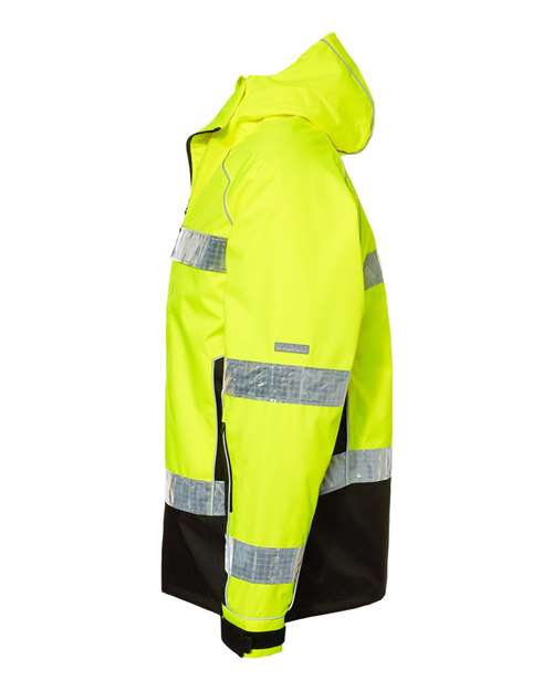 Kishigo JS152 Premium Brilliant Series Class 3 Pro Parka #color_Lime