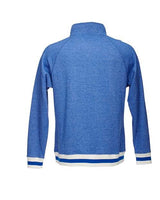 J America JA8703 Adult Peppered Fleece Quarter-Zip #color_ROYAL PEPPER