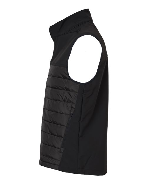 Dri Duck 5318 Men's Summit Puffer Body Softshell Vest #color_BLACK